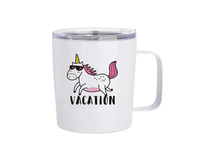 Sublimation 10oz/300ml Stainless Steel Coffee Cup (White)