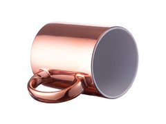 Sublimation 11oz Rose Gold Plated Ceramic Mug