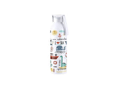 Sublimation Blanks 22oz/650ml Portable Sports Slim Aluminum bottle With Clear Cap(White)