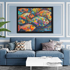 Swimming Upstream - Luxury Wall Art