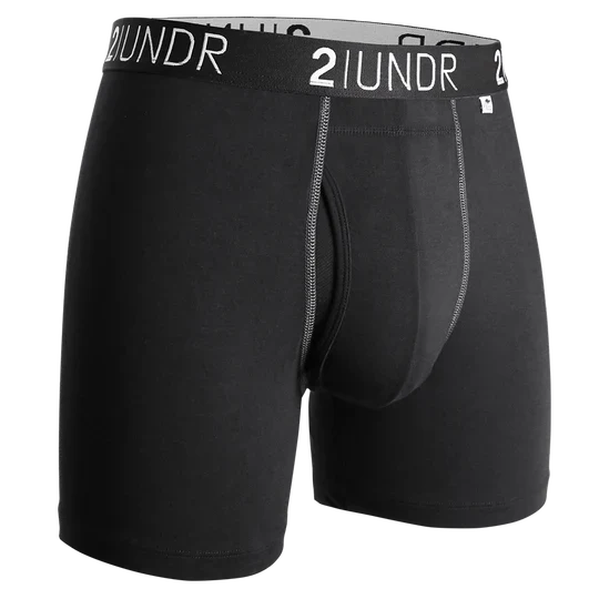 Swing Shift 6" Boxer Brief (Black/Grey)