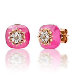 Tai Embellished Faceted Gem Studs