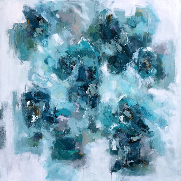 Teal Floral Haze