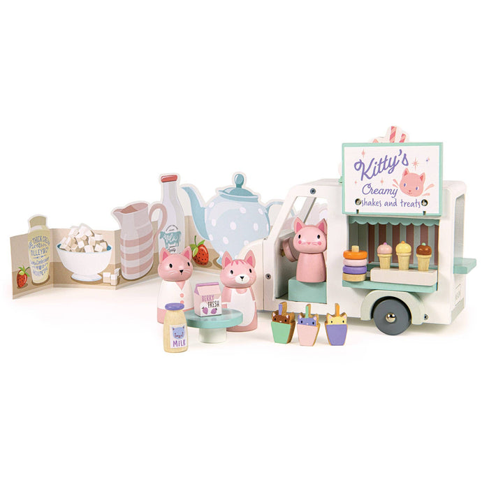 Tender Leaf Toys Kitty's Milkshake Van