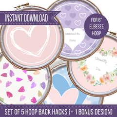 The Hoop Back Hack - Hearts Version by Peppermint Purple