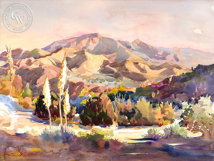 The Spirit of Nature Revealed, watercolor painting by Glen Knowles (American art). Original painting and fine art giclée reproduction by California Watercolor for wall decor.