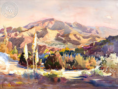 The Spirit of Nature Revealed, watercolor painting by Glen Knowles (American art). Original painting and fine art giclée reproduction by California Watercolor for wall decor.