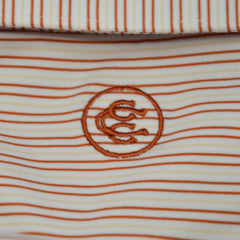 Thin Stripe Polo (Burnt)