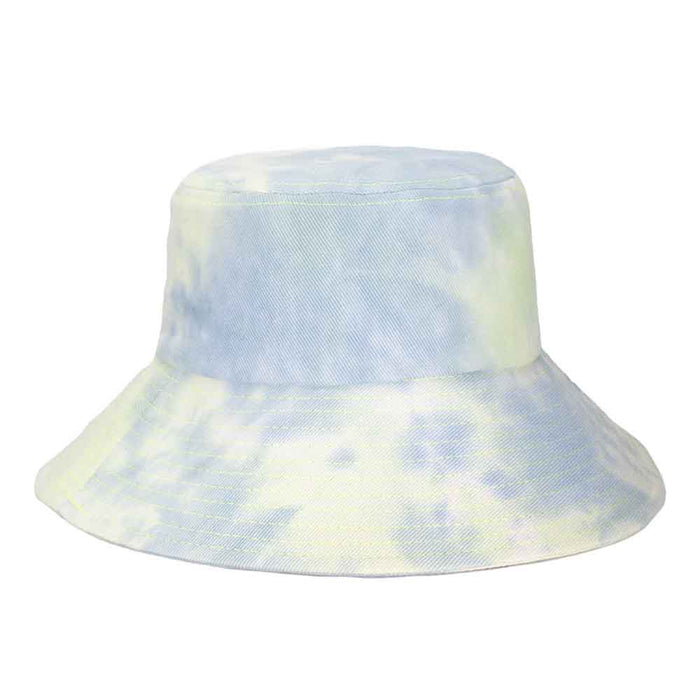 Tie Dye Splash Cotton Bucket Hat - Cappelli Straworld Bucket Hat Cappelli Straworld CSW411BL Blue Medium (57 cm)