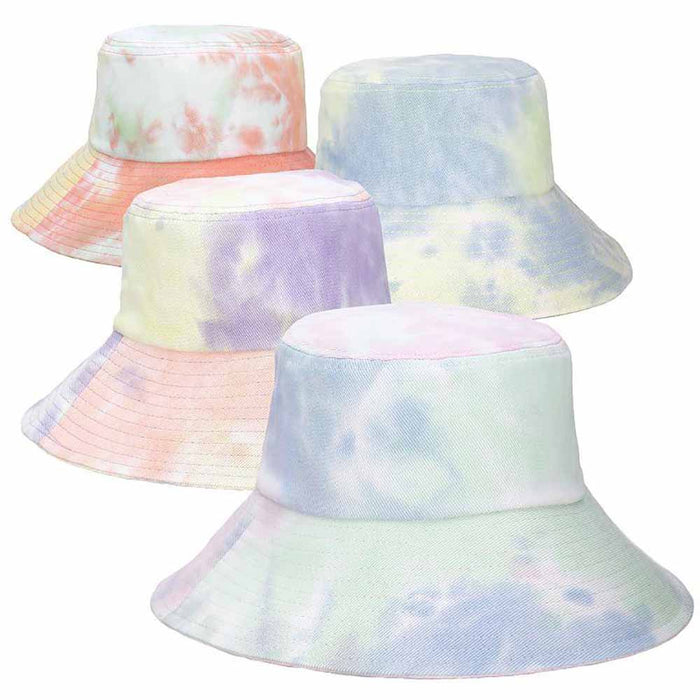 Tie Dye Splash Cotton Bucket Hat - Cappelli Straworld Bucket Hat Cappelli Straworld