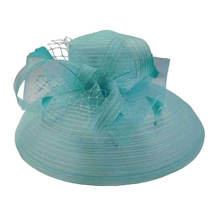 Tiffany Style Crinoline Kentucky Derby Hat - Scala Collezione Dress Hat Scala Hats