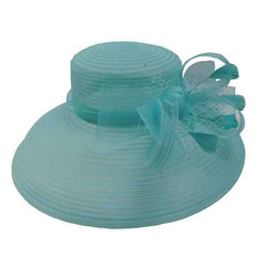 Tiffany Style Crinoline Kentucky Derby Hat - Scala Collezione Dress Hat Scala Hats