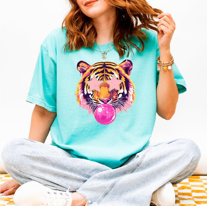 Tiger Star Eyes Bubblegum Adult & Youth Tee