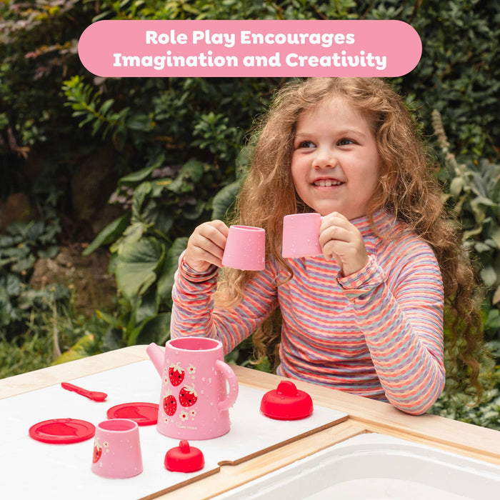 Tiger Tribe Strawberry Patch Silicone Tea Set