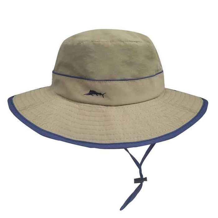 Tommy Bahama Khaki Microfiber Boonie with Toggle Bucket Hat Tommy Bahama Hats TBW241 Khaki M/L (57-58 cm)
