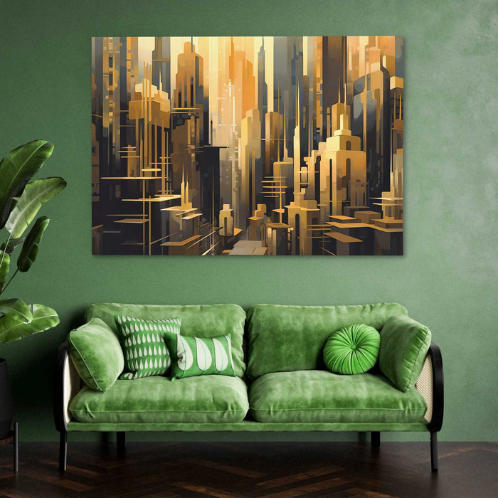 Towers of Gold - Luxury Wall Art