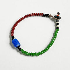 Trade Bead Bracelet (Brown & Grass Green)