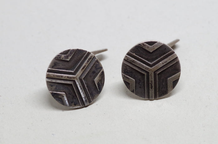 Trisected Sterling Silver Cufflinks