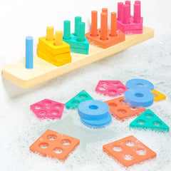 Tub Works Splash, Stack & Sort™ Shape Sorter & Stacking Toddler Bath Toy