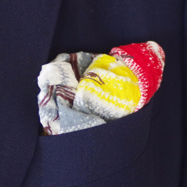 Underwater Scene Cotton Seersucker Pocket Square by Put This On