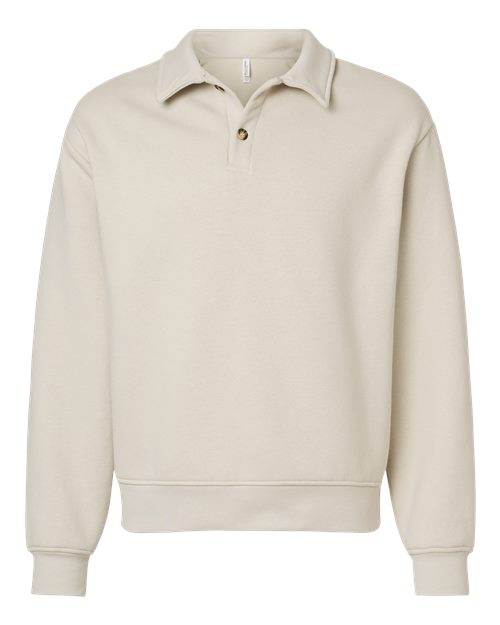 Unisex 10 oz. Heavyweight Polo Sweatshirt - 4741 – alternate view 3