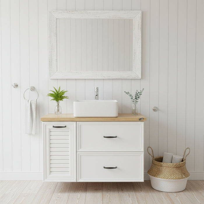 Vanity - Elite Series Pinewood - 100% Water Proof 800mm White