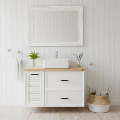 Vanity - Elite Series Pinewood - 100% Water Proof 800mm White