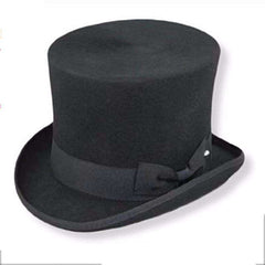 Victorian Shape Wool Felt Top Hat by JSA Top Hat Jeanne Simmons Accessories