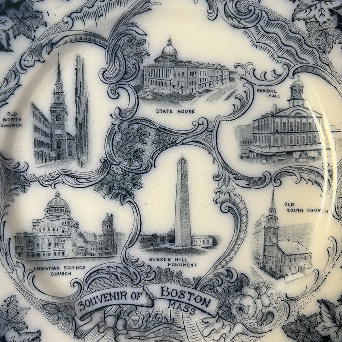 Vintage Boston Souvenir Plate Made in England