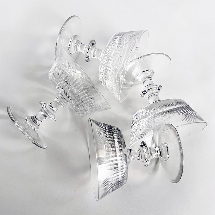 Vintage Drinking Glasses Clear (Set of 4)