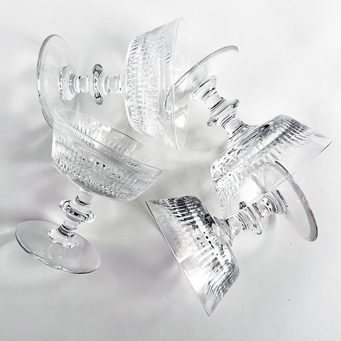 Vintage Drinking Glasses Clear (Set of 4)