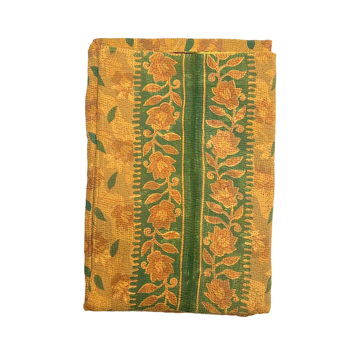 Vintage Kantha Reversible Cotton Throw Blanket (8A)