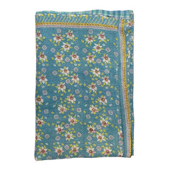 Vintage Kantha Reversible Cotton Throw Blanket (9C)