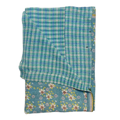 Vintage Kantha Reversible Cotton Throw Blanket (9C)