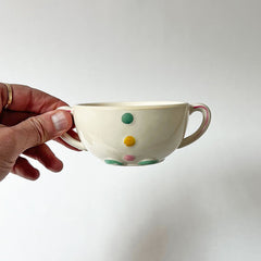 Vintage Stacked Ceramic Breakfast Set Clown Made in Japan