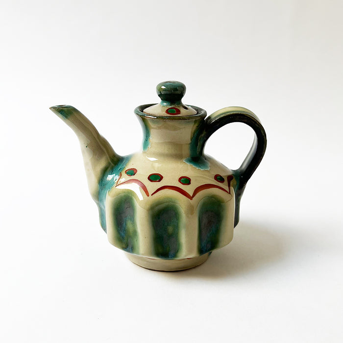 Vintage Stoneware Pitcher with Lid