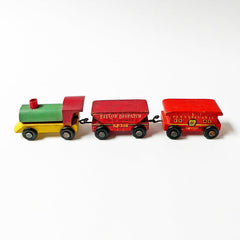Vintage Wood Small Train Set (3 pieces)