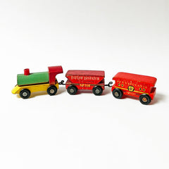 Vintage Wood Small Train Set (3 pieces)