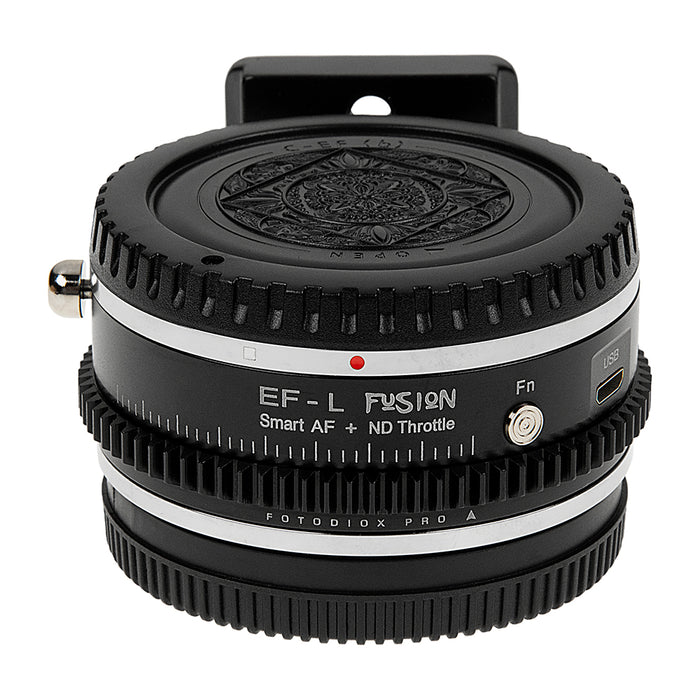 Vizelex ND Throttle Fusion Smart AF Lens Adapter - Canon EOS (EF / EF-S) D/SLR Lens to Select L-Mount Alliance Mirrorless Cameras with Full Automated Functions and Built-In Variable ND Filter (2 to 8 Stops)