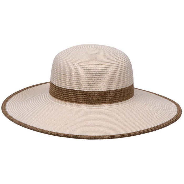 Washable Poly-Straw Sun Hat, UPF50 - Karen Keith Hats Wide Brim Sun Hat Great hats by Karen Keith PP31-B Ivory OS (57.5 cm)