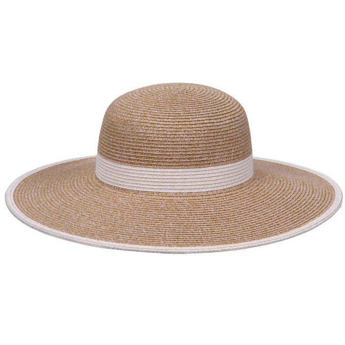 Washable Poly-Straw Sun Hat, UPF50 - Karen Keith Hats Wide Brim Sun Hat Great hats by Karen Keith PP31-A Toast OS (57.5 cm)