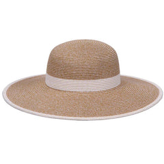 Washable Poly-Straw Sun Hat, UPF50 - Karen Keith Hats Wide Brim Sun Hat Great hats by Karen Keith PP31-A Toast OS (57.5 cm)