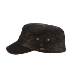 Weathered Leather Cadet Cap - Stetson Hats Cap Stetson Hats
