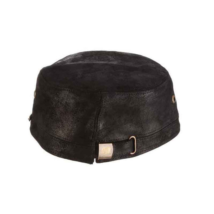 Weathered Leather Cadet Cap - Stetson Hats Cap Stetson Hats