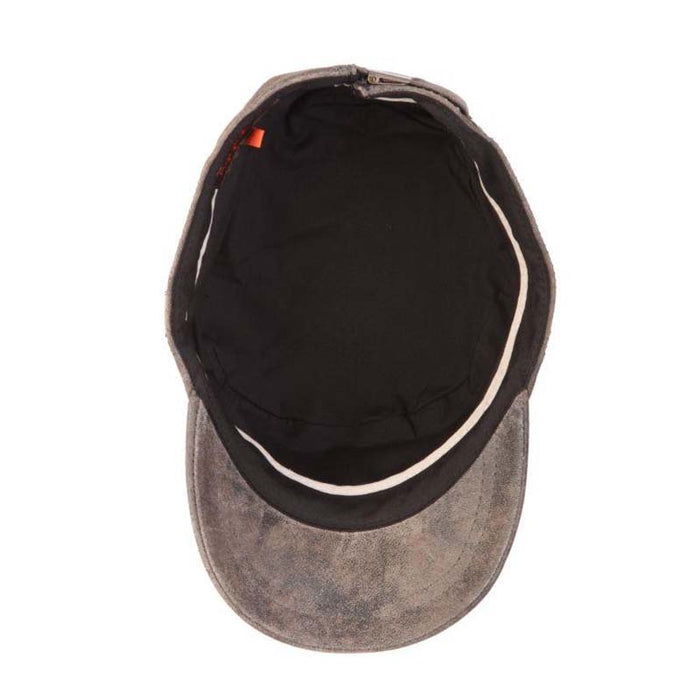 Weathered Leather Cadet Cap - Stetson Hats Cap Stetson Hats
