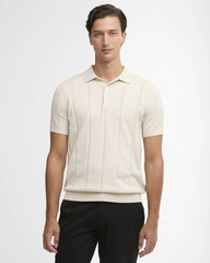 Wellburn Knitted Polo (Oatmeal)