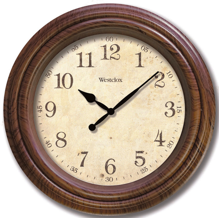 Westclox Wall Clock - Brown 10"