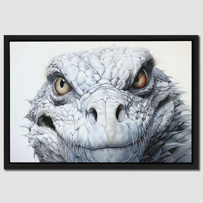 White Komodo Dragon - Luxury Wall Art