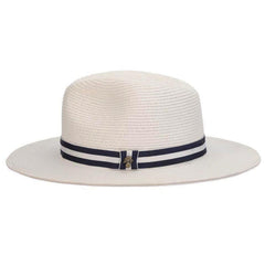 White Panama Hat with Striped Band - Tommy Bahama Safari Hat Tommy Bahama Hats