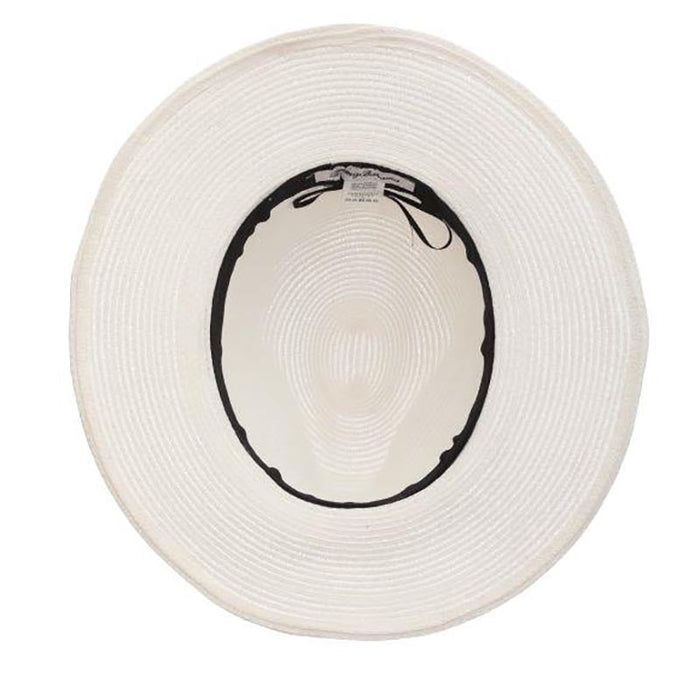 White Panama Hat with Striped Band - Tommy Bahama Safari Hat Tommy Bahama Hats